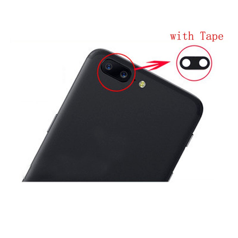 5 unids/lote nueva cámara trasera lente de vidrio cubierta con pegatinas para Oneplus 5 5 T/A5000 1 + 1 + lente de teléfono móvil 5 one plus 5