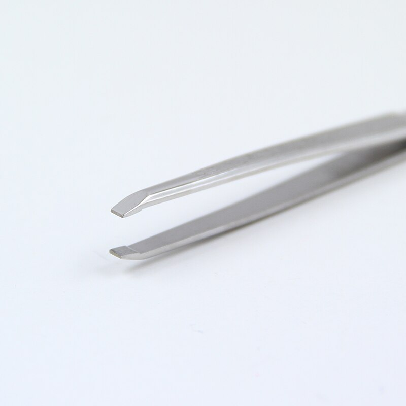 KINEPIN 1PC Pro 24K Gold Women Stainless Steel Hair Removal Eyebrow Tweezers Clip Beauty Makeup Tools Slant Brow