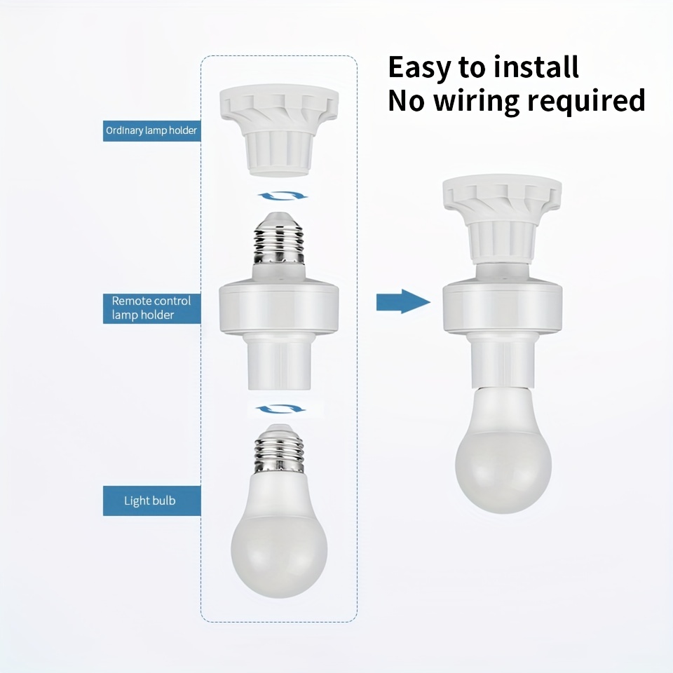 Draadloze Afstandsbediening Lamphouder Tijdschakelaar Led Gloeilamp Socket E27 Lange Afstand 110V 220V Voor downlight Hanger Hanger