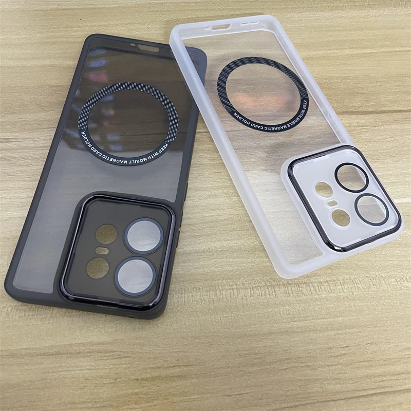 Luxury Transparent Magnetic Protect Case for Moto Edge 50 Fusion Pro 40 NEO G85 G60 G40 G64 G34 G24 G14 G04 5G TPU Soft Cover