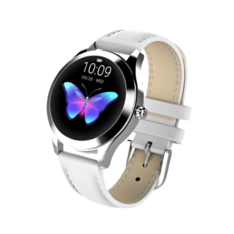 Mann kvinner smart klokke unisex Fitness armbånd smartwatch klokke  ip68 vanntett pulsmåler til android ios sport sporer: Hvit