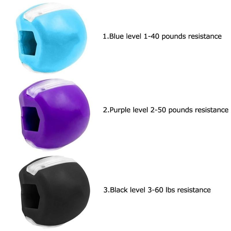 1pc kiselgel käklinje träning boll muskel träning fitness boll hals ansikts toning käke storlek käk muskel träning