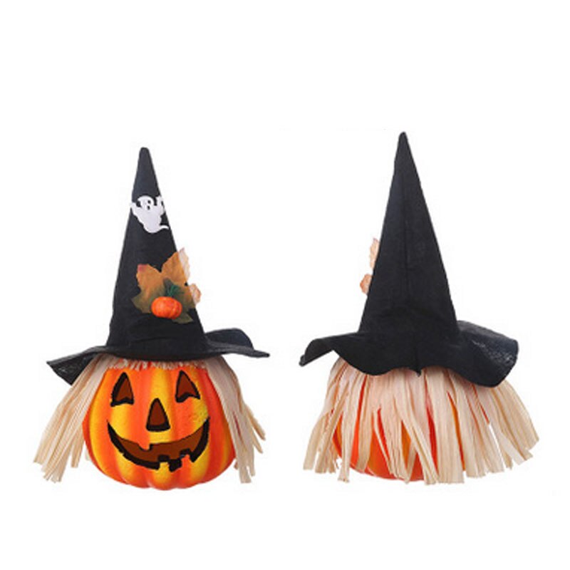 Strach na wróble halloween lampion w kształcie dyni s kolorowe światła lampion w kształcie dyni dekoracje na halloween straszny kapelusz ze szpicem impreza klub nocny gorący