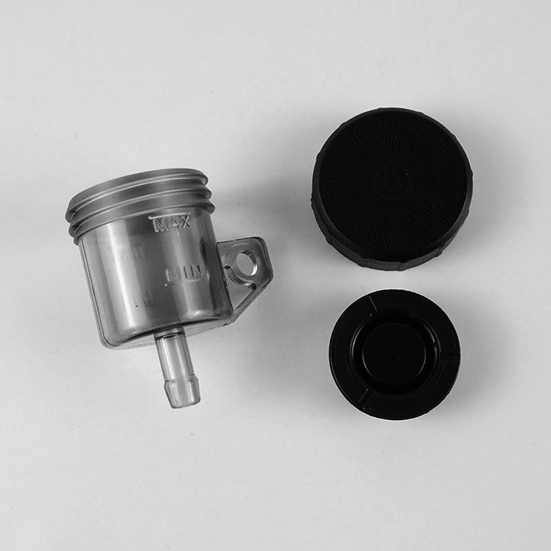 depósito de líquido de frenos delantero portátil para motocicleta, depósito de embrague Push Up, tapón de fluido de aceite, olla de aceite dividida para moto cross ATVs