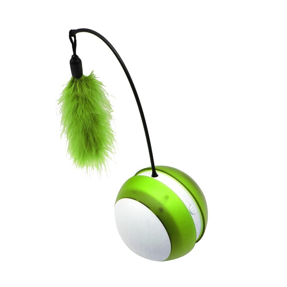 Kat Speelgoed Interactieve Automatische Rollende Bal Speelgoed Grappige Kat Speelgoed Tumbler Speelgoed Honden Katten Smart Led Flash Kat Speelgoed Elektrische speelgoed: green