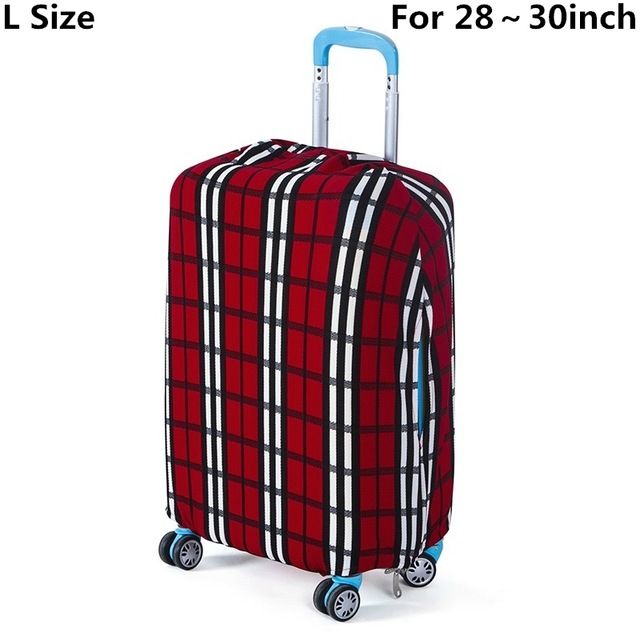 SAFEBET Brand Suitcase Protective Cover Elastic Luggage Protective Cover Sets Travel Accessories Apply To 18 To 30 Inch Cases: Stipe L