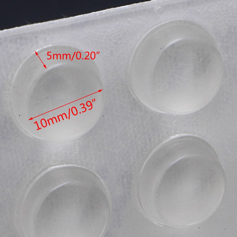 40 Self Adhesive Silicone Rubber Cabinet Door Pad Bumper Stop Damper Cushion