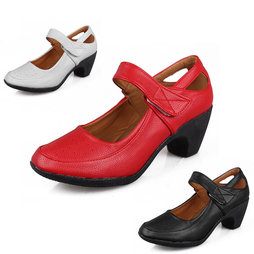 arriver dancing girls women square dance shoes ladies 5.5CM-6CM Red/white/black