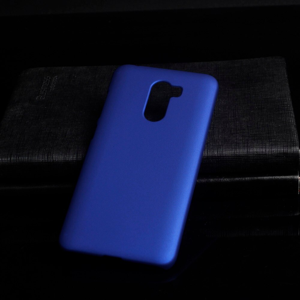 Matte Plastic Coque Cover 5.99For Xiaomi Pocophone F1 Case For Xiaomi Mi Pocophone Poco F1 Phone Back Coque Cover Case: Blue