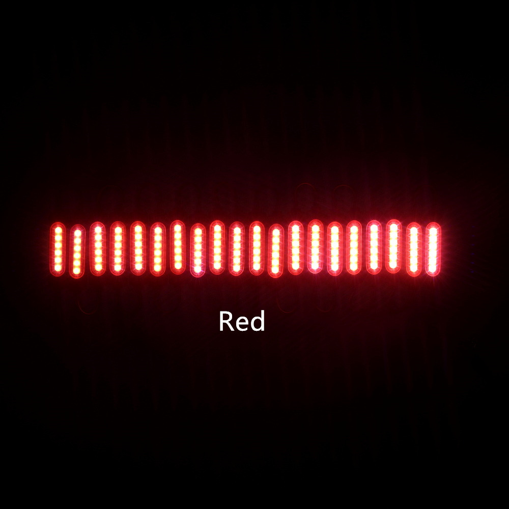 Luz de fundo LED impermeável para sinal, módulo LED, injeção com lente, COB, canal letra, luz traseira, DC12V, 2W, IP68, 10 PCs/Lot: Vermelho