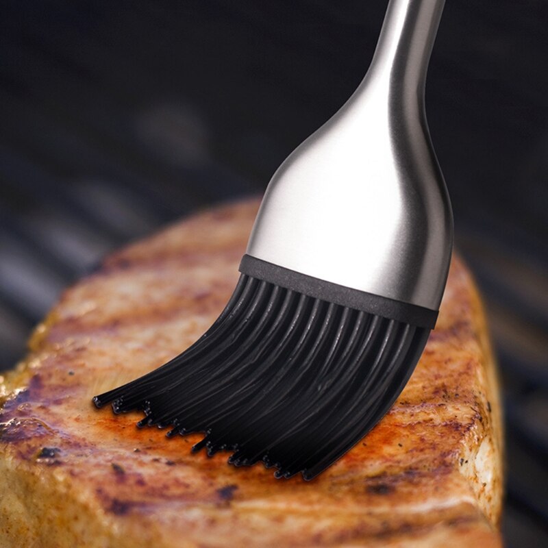 Portable Heat Resistant Barbecue Basting Brush Pastry Stainless Steel BBQ Outdoor Grill Gadget with Power of Steam DIY Accessori