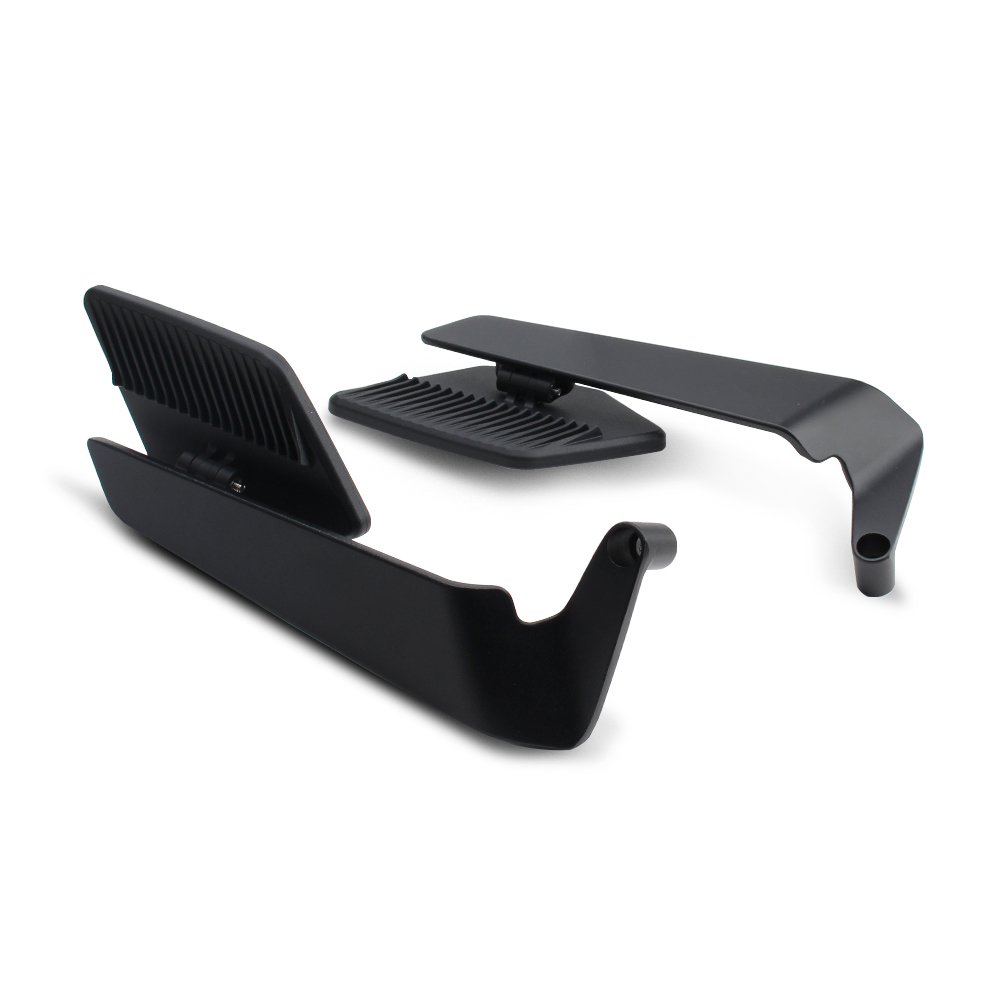 Grote spiegeloppervlak vleugels spiegel 10 mm / 8 mm motorfiets achteruitkijkspiegel motorfiets universele accessoires slangenpatroon decoratie
