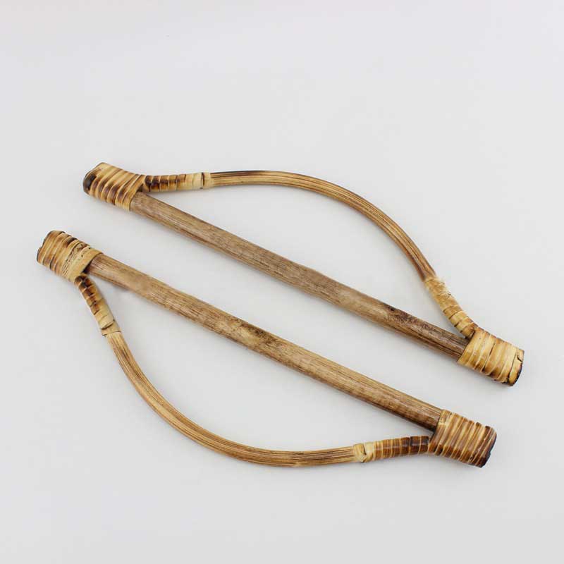 1Pc Bamboe Rotan Purse Hanger Tas Handvat Diy Handtas Vervanging Zak Accessoires Stijl Vintage Houten Zak Frame 27x8cm