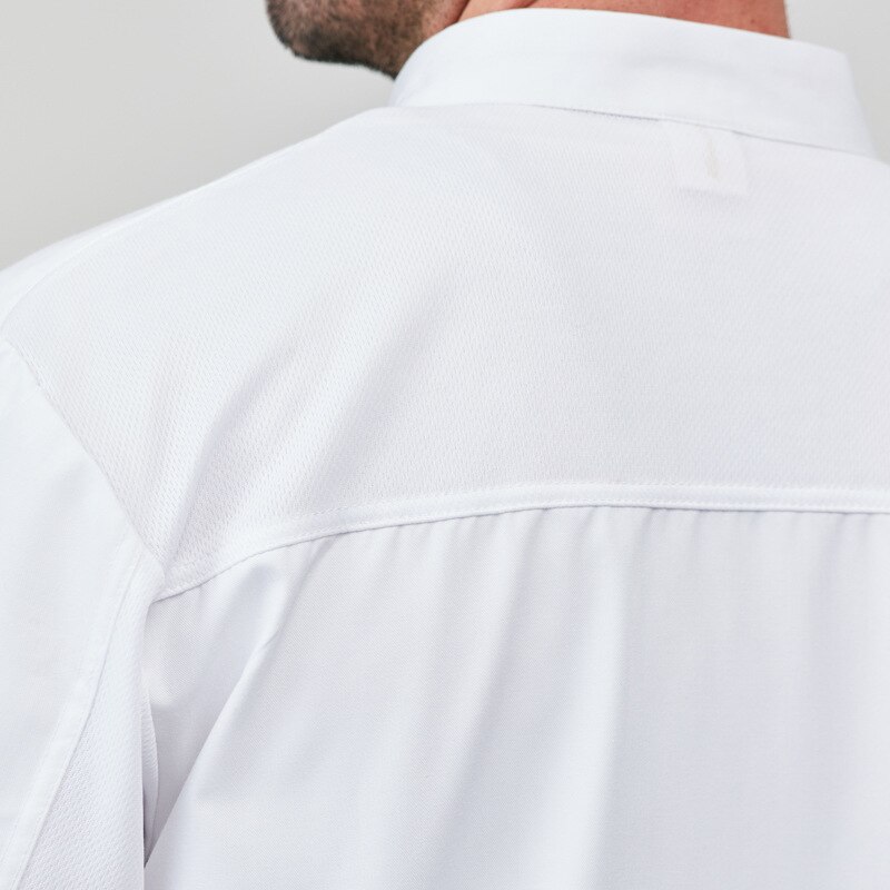 Uniform mandlig køkken arbejdstøj med korte ærmer kvindelig ungdom sommer restaurant hotel åndbar elastik tynd model