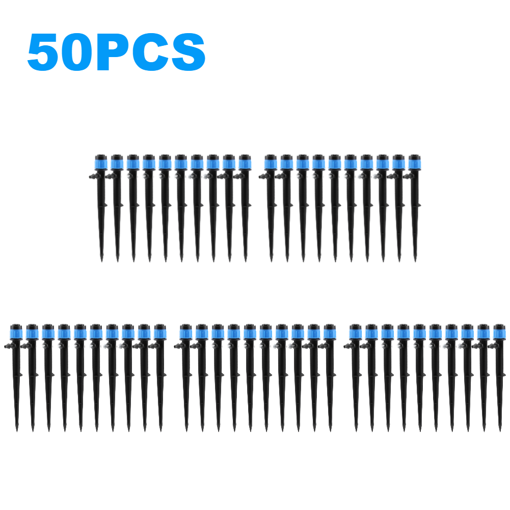 Auto sistema de rega de irrigação por gotejamento, rega automática para plantas, Kits Waterers jardim interior, flor, 10-100pcs: Preto