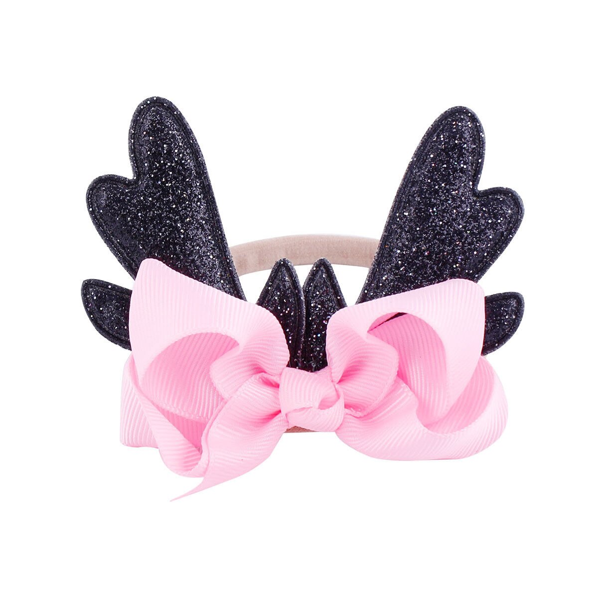 Hoofdband Leuke Kerst Baby Baby Herten Gewei Hoofdband Haarband Dans Ballet 6 Kleuren: Black