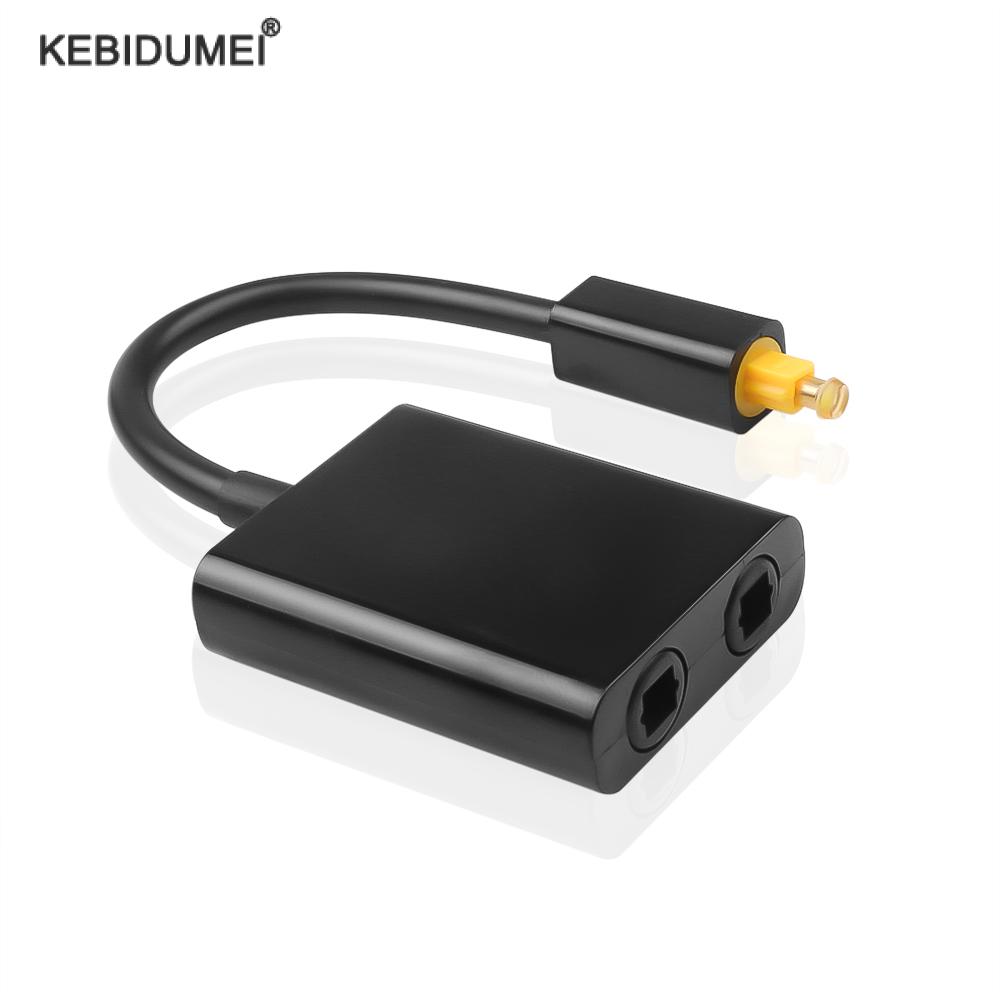 Toslink Splitter 1 in 2 Out Optisches Audio-Splitterkabel Digitales optisches Kabel SPDIF Optischer Audioverteiler für Multimedia