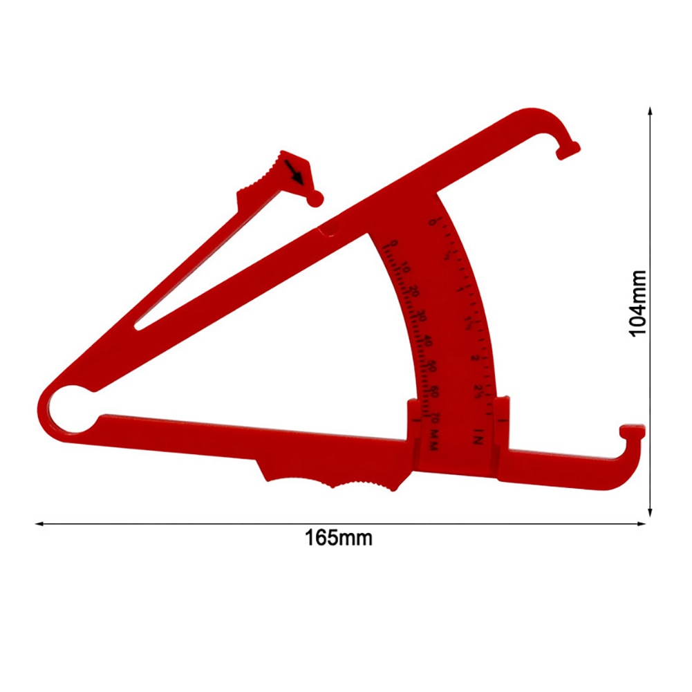 4PC Personal Body Fat Tester Caliper Body Fat Tester Analyzer Fat Measuring Clamp Sebum Fat Caliper