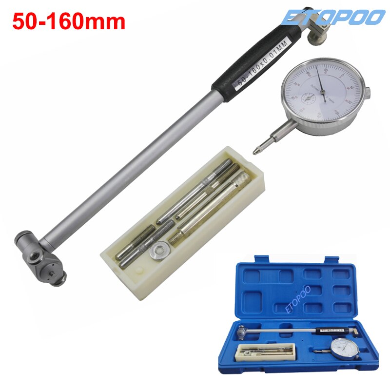 50-160mm Dial bore gauge Hole Diameter Measuring gauge Inside diameter Scale Cylinder volume meter Dial indicator: type B