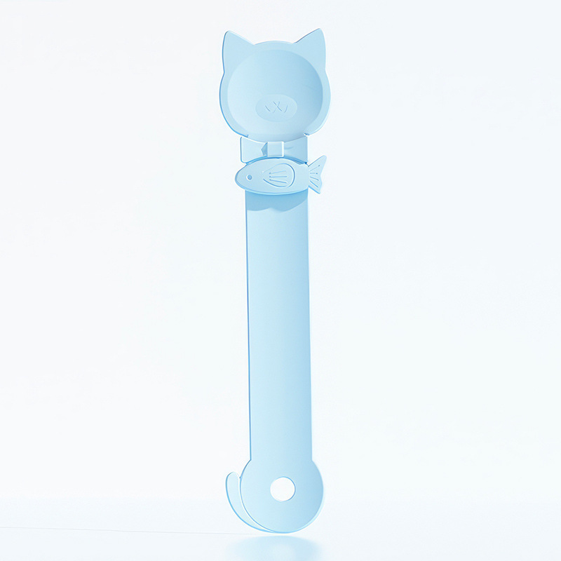 Colher de alimentação para gatos, para alimentos semiríquidos molhados, colheres de apertar para gatos, suprimentos para alimentação de guloseimas e suplementos úmidos: Preto