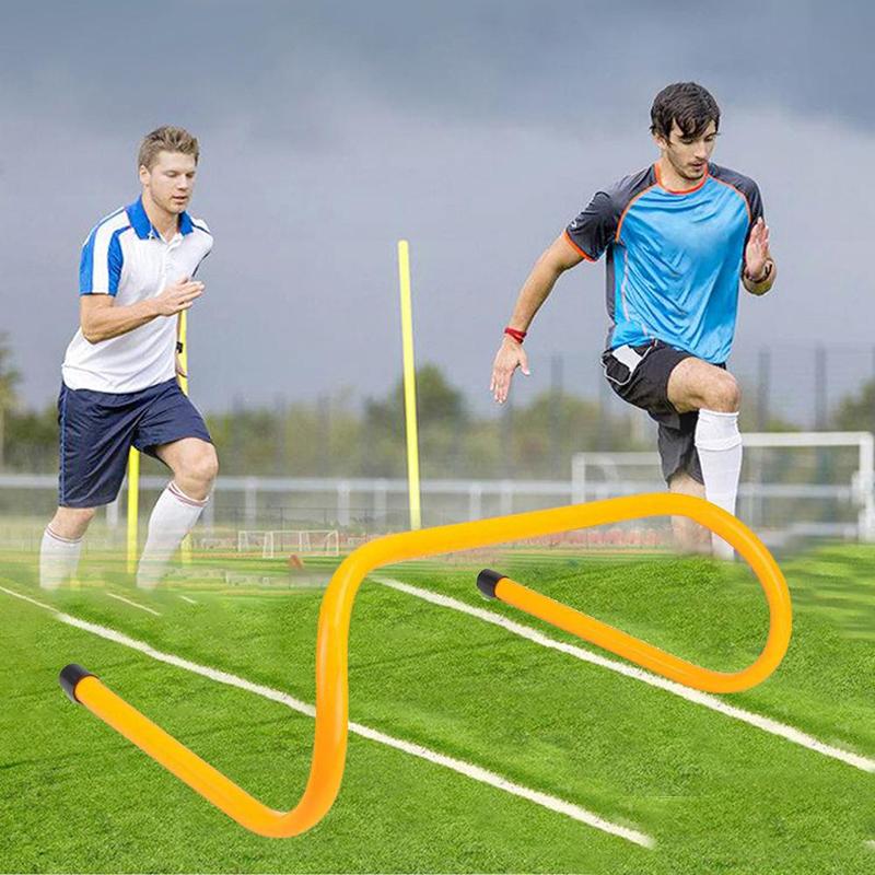 AufuN Lot De 6 Haies De Coordination Football – PVC Réglable 20/30 Cm, Vert, Sac De Transport Inclus