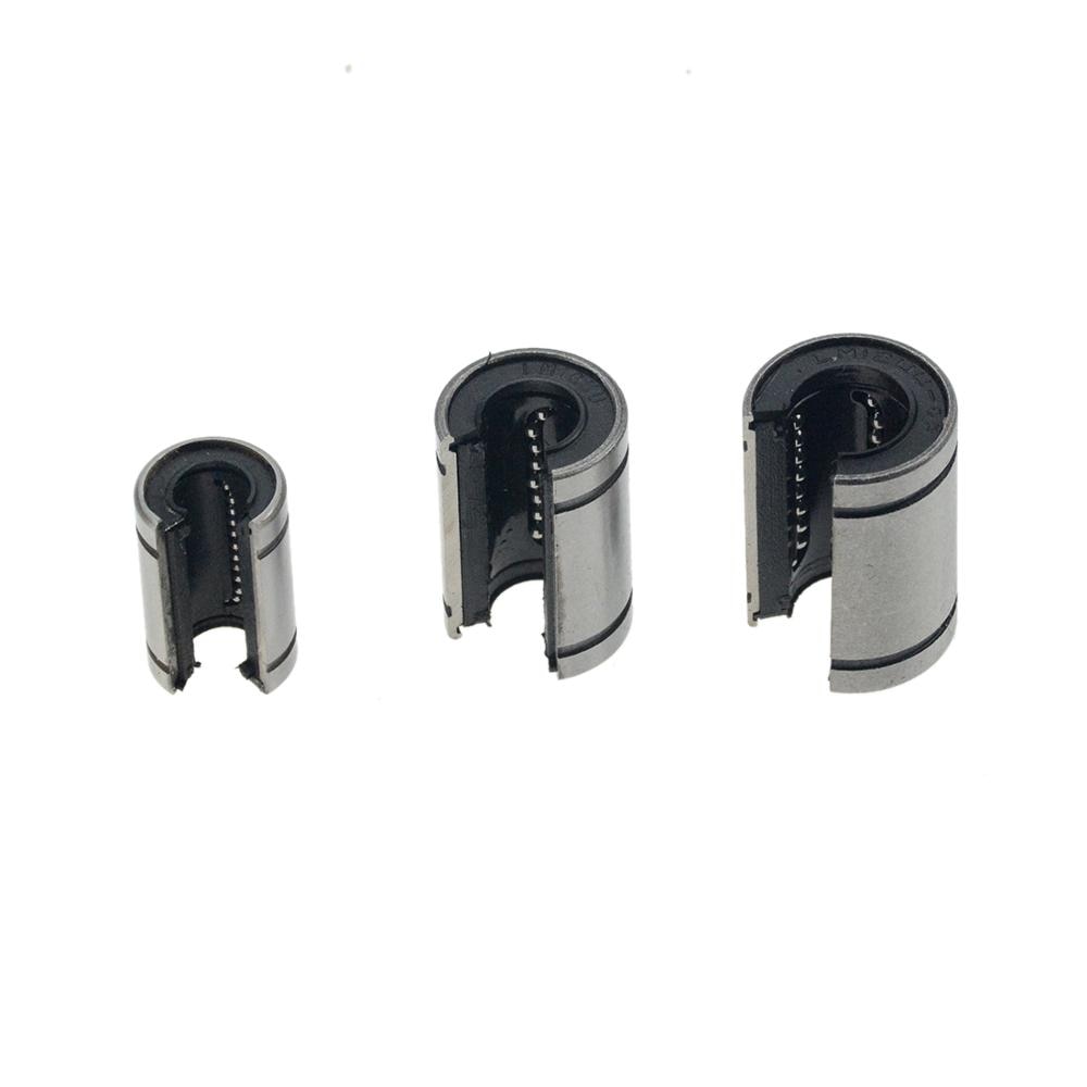 1pc LM12UUOP LM10UUOP LM16UUOP LM20UUOP 12mm Linear bearings Open Type CNC Linear Bushing for 3D printer parts shafts