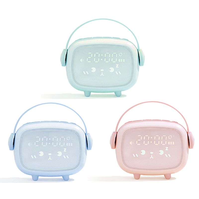 Reloj despertador Digital bonito para niños con luz nocturna, reloj despertador para mesa, decoración del hogar