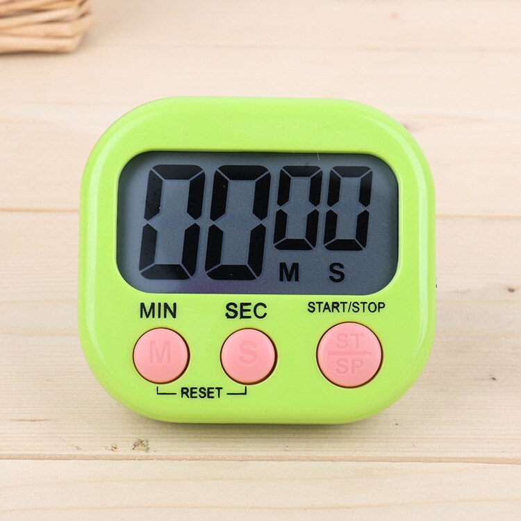 Multi-function Timer Kitchen Baking Timer Countdown Electronic Kitchen Timer Kitchen Gadget: green