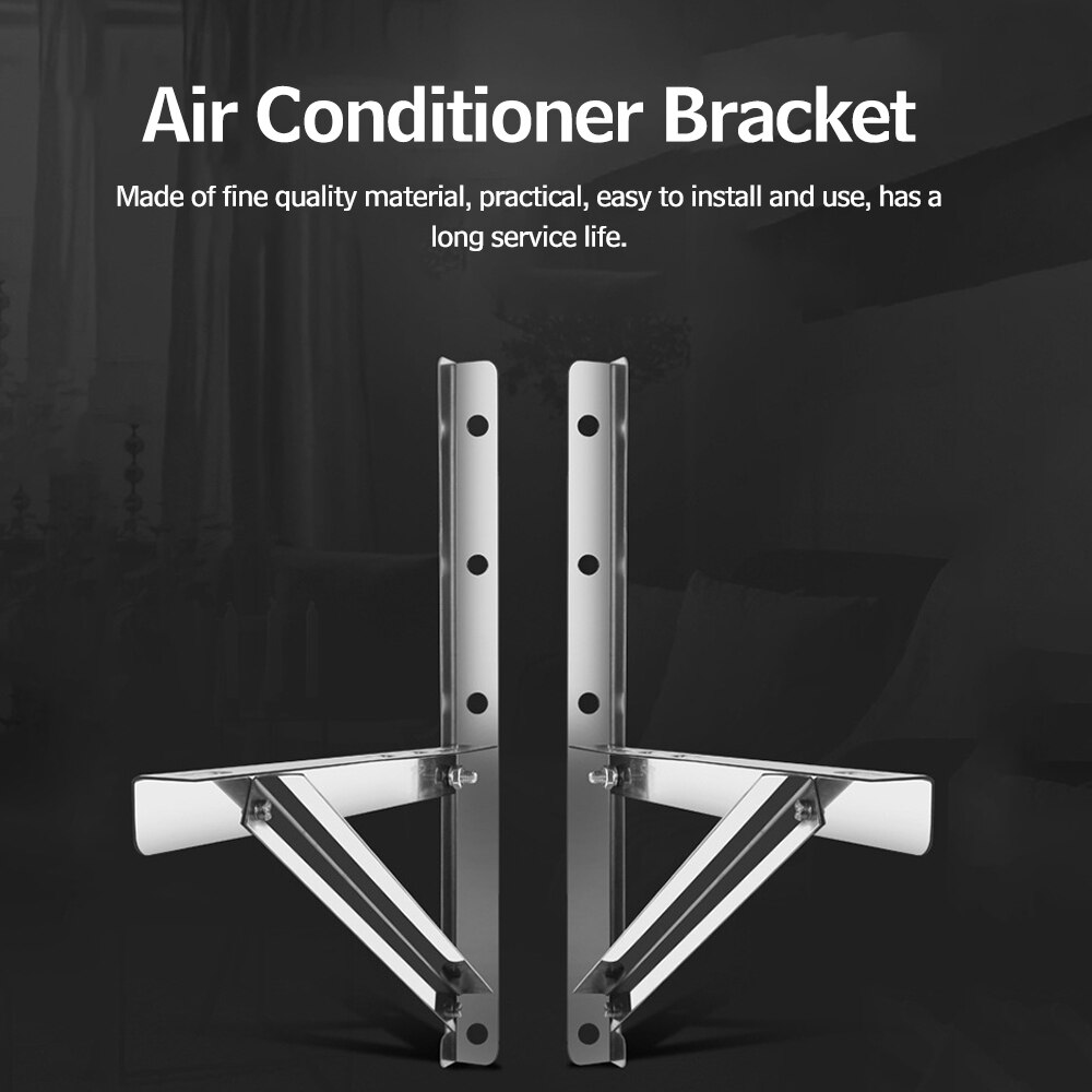 2 uds aire acondicionado soporte externo de la máquina aire acondicionado accesorios plegable trípode combinado soporte para aire acondicionado