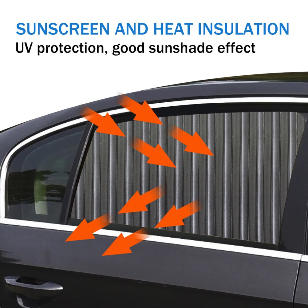 2 Stuks Auto Achterruit Zonnescherm Oxford Doek Auto Side Window Zonnescherm Fit Voor De Meeste Auto 'S