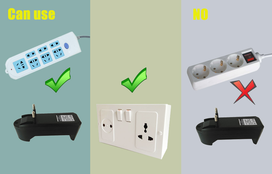 18650 Lithium Battery Charger For 3.7V 18650 16340 14500 Li-ion Rechargeable Battery Multifunction Portable Charger EU/US Plug