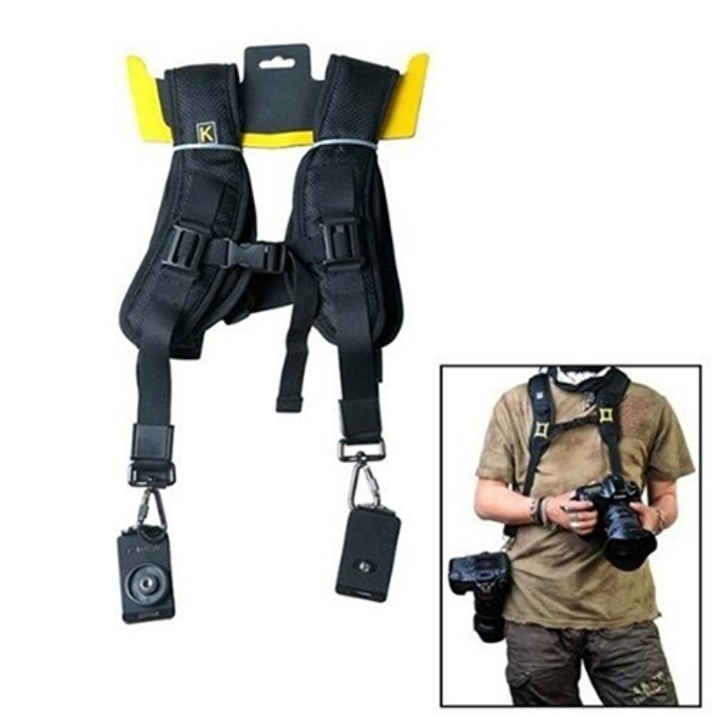 Doppel Dual Schulter Kamera Nacken Gurt schnell Freisetzung für Digital SLR DSLR Kamera Kamera gürtel