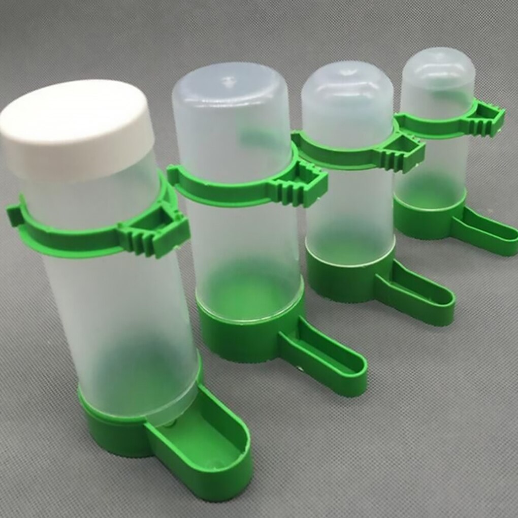 Pet Feeding Bottle Height-Adjustable Seed Feeder Plastic Food Container High-Capacity Feeding Tool