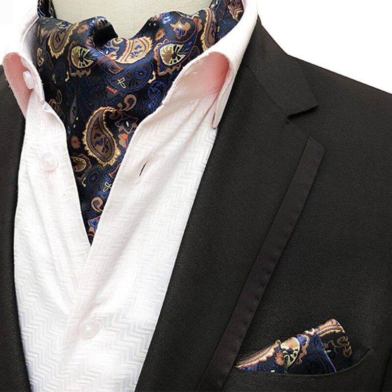 Ricnais-Conjunto de pañuelos de Cachemira Vintage para hombre, traje de caballero cuadrado con bolsillo, pañuelo Formal de boda