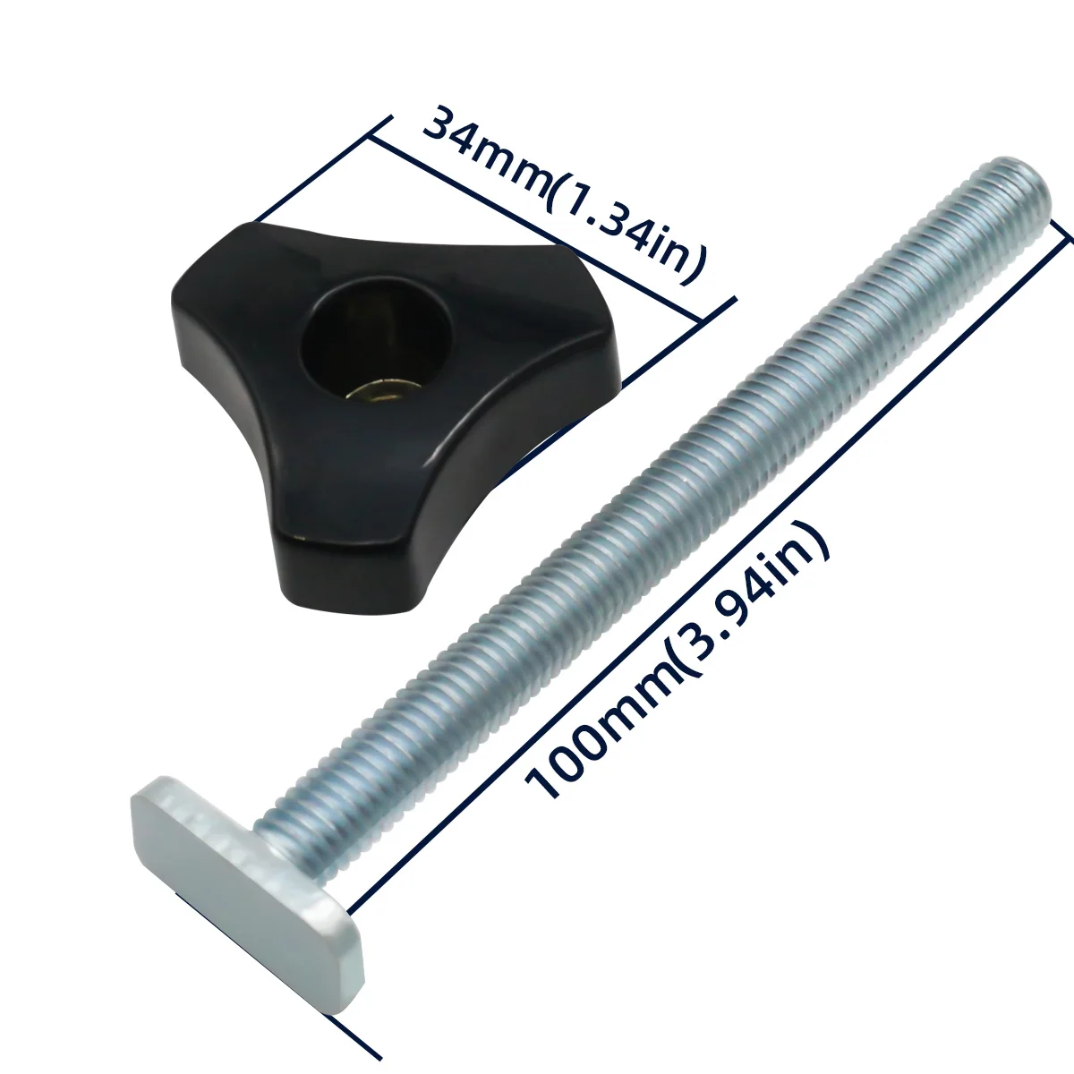 T Slot Track Verstek Track Aluminium Armatuur T 800/1000/1220mm voor Hout Router Tafel Blauw Slot 1200mm ((Een parachute van 1220 mm voor type 30