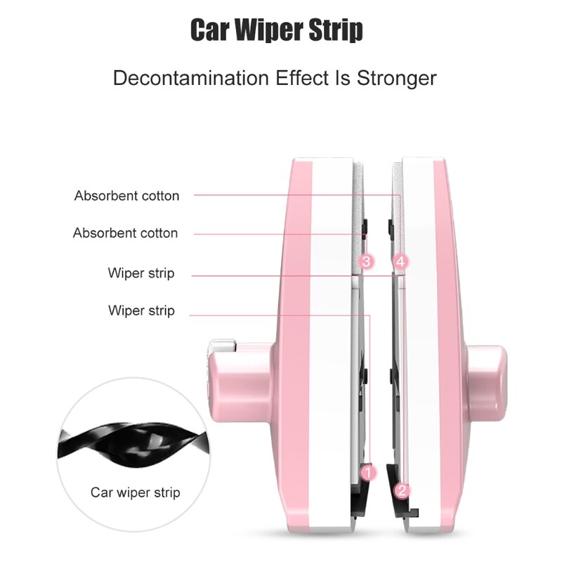 Magnetic Window Cleaner Adjustable Glass Cleaning Brush for 5-30mm Double Side 95AA