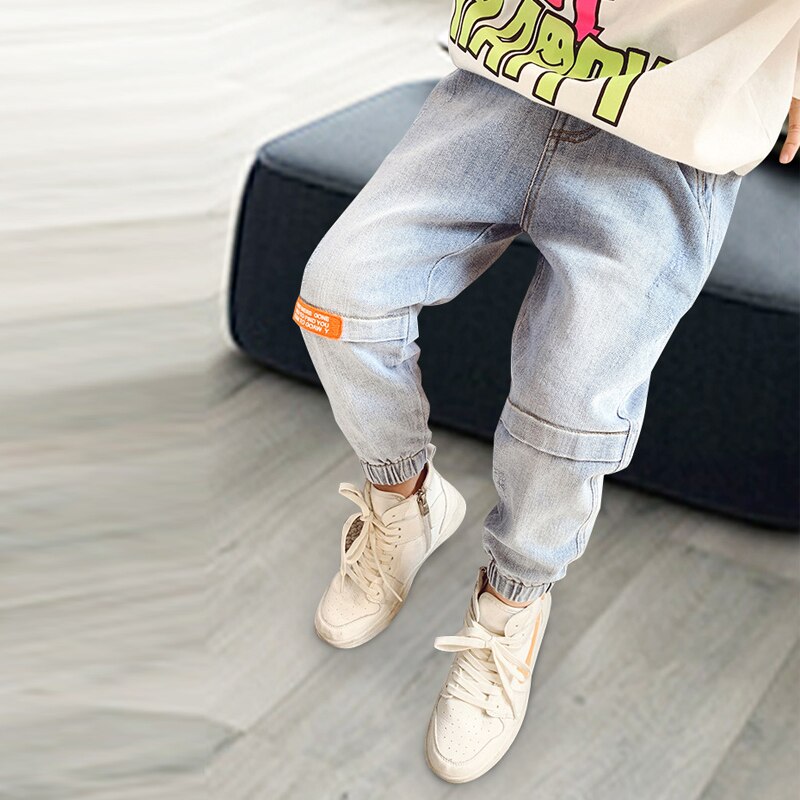 4-12Y Bambini Vestiti Dei Ragazzi magro jeans Classico Dei Bambini Dei Pantaloni denim Abbigliamento di Tendenza A Lungo Gonne E Pantaloni Del bambino Ragazzo casuale Pantaloni