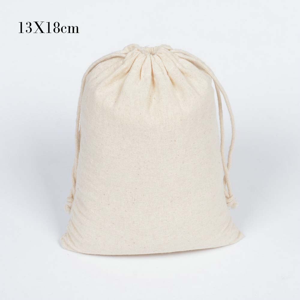 Cotton Fabric Dust Proof Drawstring Storage Bag For Clothes Shoes Receive Bag Practical Home Sundry Multifunction Storage Bags: 13X18cm