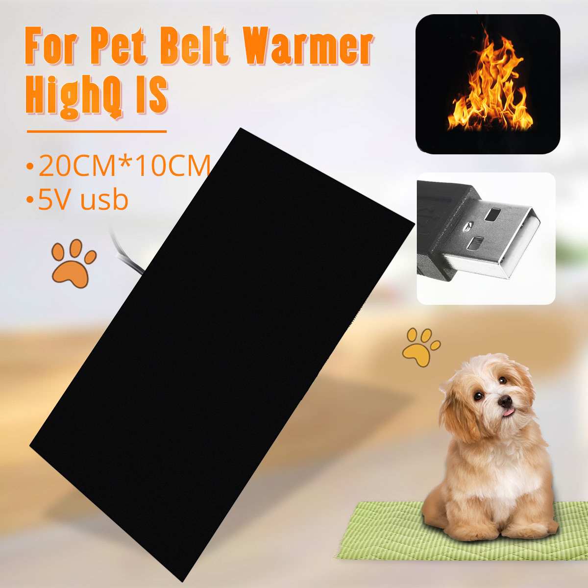 1Pcs Usb Warme Elektrische Kachel Pads Snel Verwarming Carbon Fiber Verwarming Pad Warmer Pad Voor Pet Doek Vest jas Schoenen Sokken