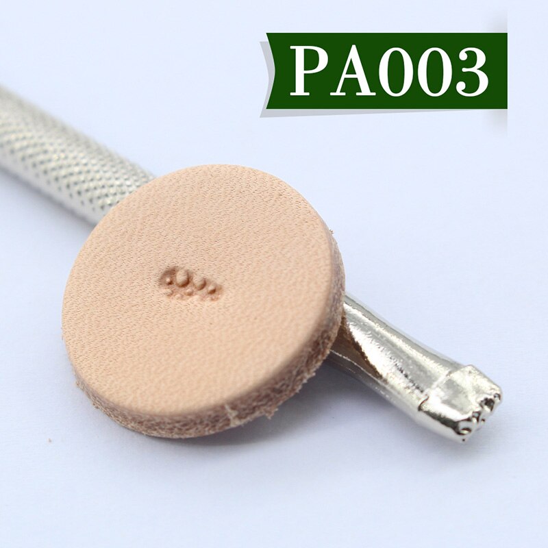 6 Pattern Leather Stamping Tool for Leather Carving Stamps DIY Leathercraft Making Printing Set Leather Craft Decoration Flower: PA003 1pcs