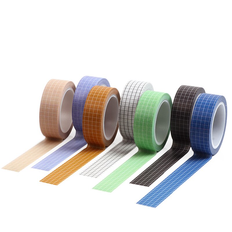 Pure kleur rooster Washi Tape Japanse Papier DIY Planner Masking Tape Plakband Stickers Decoratieve Briefpapier Tapes