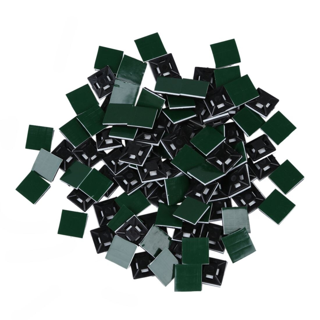 13mm x 13mm kunststof kabelbinders zelfklevend zwart 100 stuks