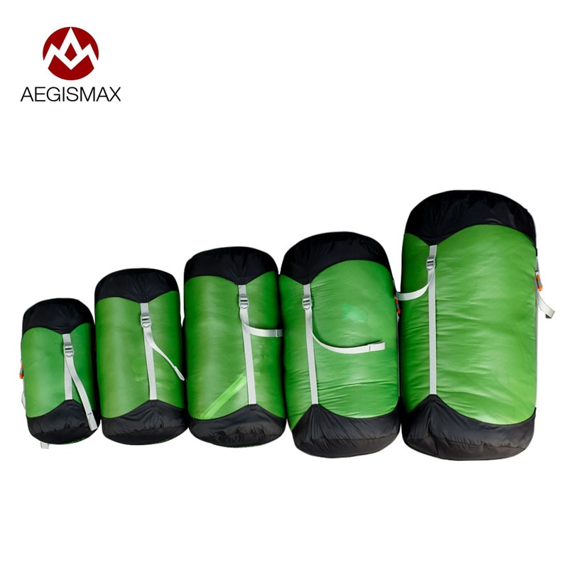 Aegismax 20d silnylon komprimeringssæk silikonebelagt opbevaringspose