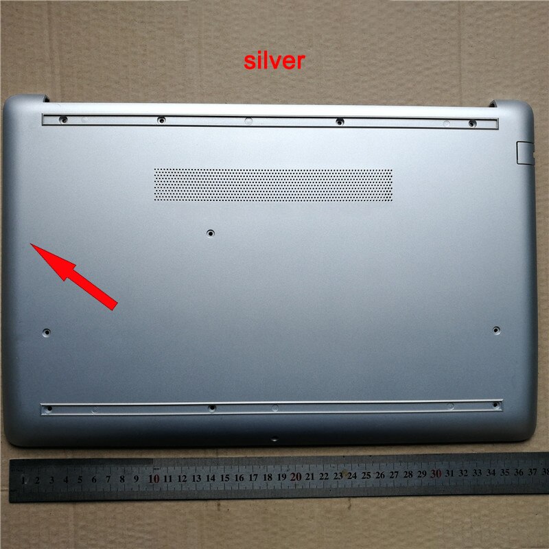 Laptop upper lower shell for HP Pavilion 15-DA 15-DB 15G-DX DB0007TX 250 G7 screen back shell frame palm rest bottom shell cover: silver DD