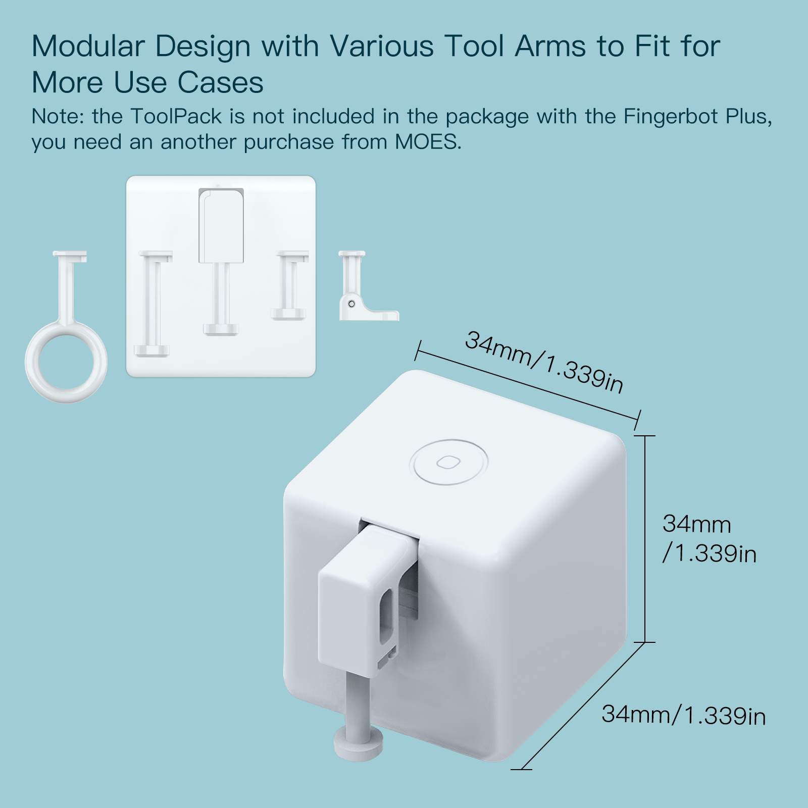 MOES Tuya Fingerbot pulsador robot de dedo Bluetooth aplicación Smart Life interruptor automático Control de voz Alexa Google Home