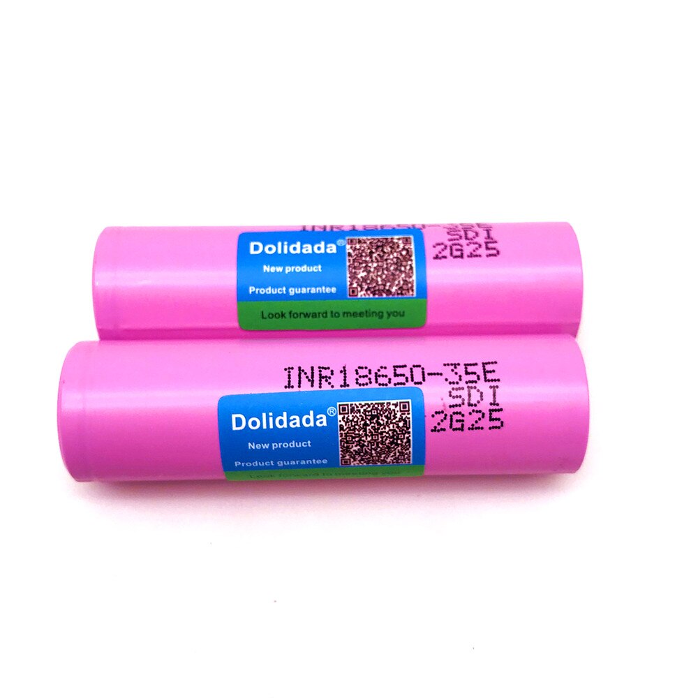 6pcs Dolidada 100% Original For samsung 18650 3500mAh 20A discharge INR18650 35E 18650 battery Li-ion 3.7v rechargable Battery
