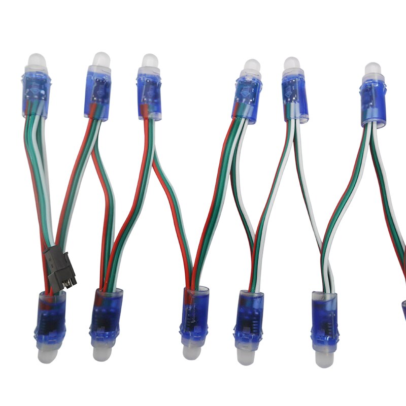 50 stücke 5V 12mm WS2811 Volle Farbe Led-modul IP68 Wasserdichte 2811 1903 IC RGB Farbe Digital Pixel string weihnachten Licht