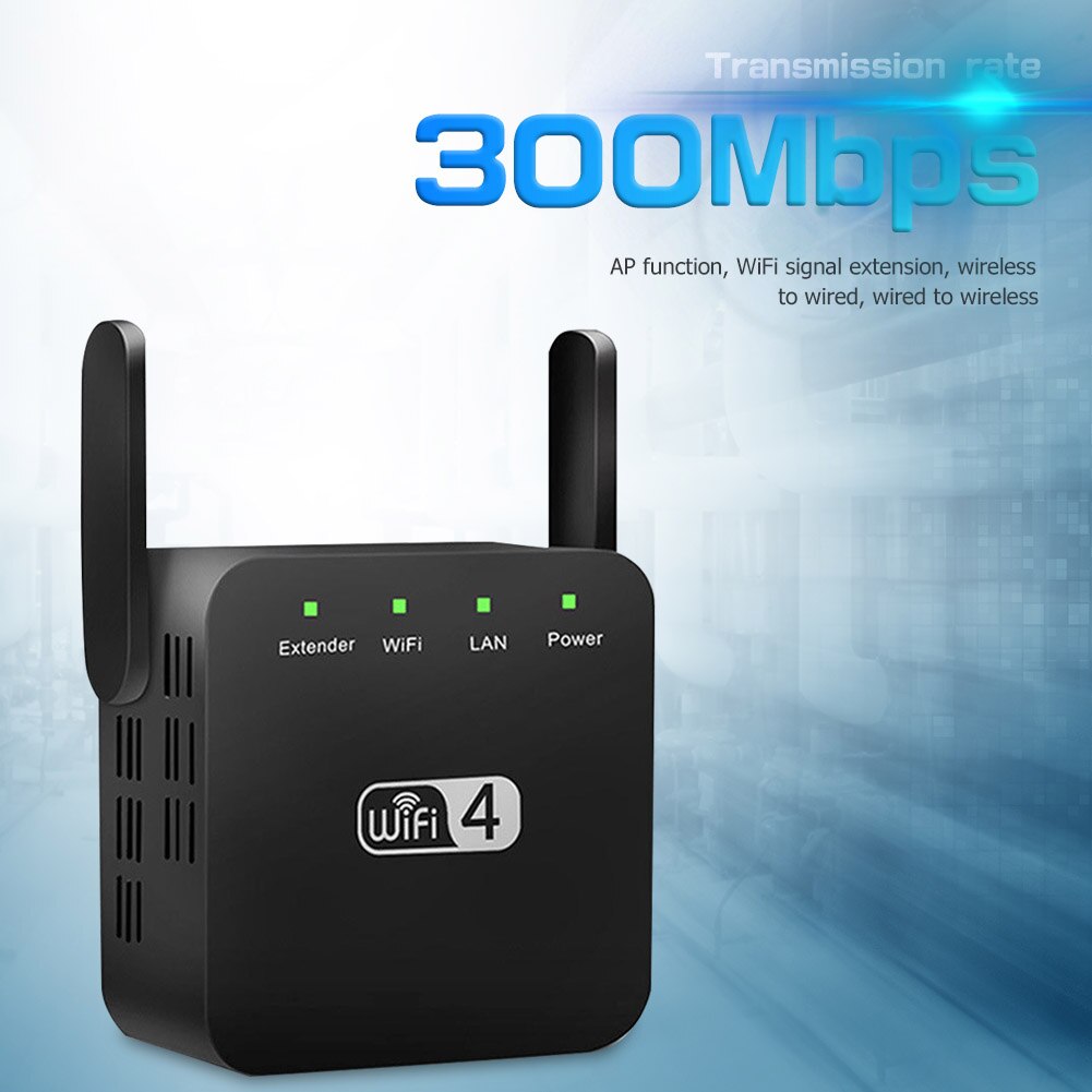 WD-611U 2.4GHz WiFi Booster 300Mbps Wi-Fi Range Extender WiFi Signal Repeater AP Antenna Signal Booster Access Point