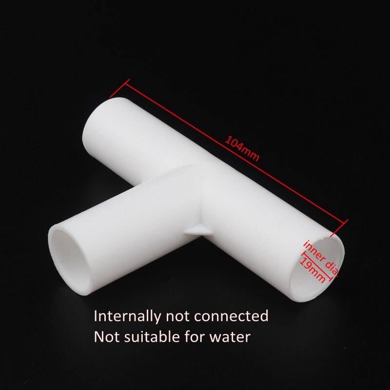 19mm 20mm PVC Straight Elbow Tee Connector Four Way Joint 90 120 135 degree PVC Pipe Adapter Wardrobe Tent Shoe Rack Fittings: Tee