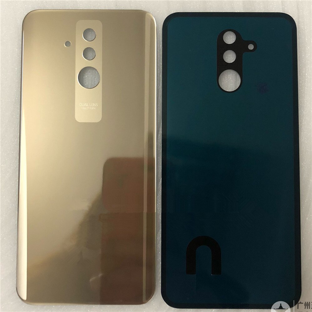100% Original 3D Glass For Huawei Mate 20 Lite Glass Back Battery Cover Case Rear For Mate 20 Lite Rear Door: Golden
